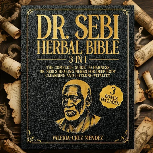 5025 Dr. Sebi Herbal Bible 3-in-1: Detoxify and Cleanse Your Body with Dr. Sebi's Healing Herbs for Lasting Health and Vitality