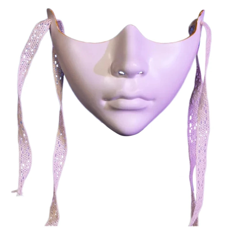 Unisex Masquerade Mask Beauty Mask Cosplay Mask Mechanical Half Face Mask for Carnival Halloween Dress up Party Mask