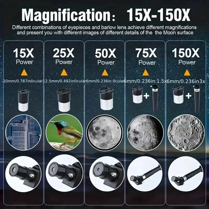 Professional Astronomical Telescope F30070 High Magnification Bak4 Prism HD For Moon Watching Stargazing Bird Watching