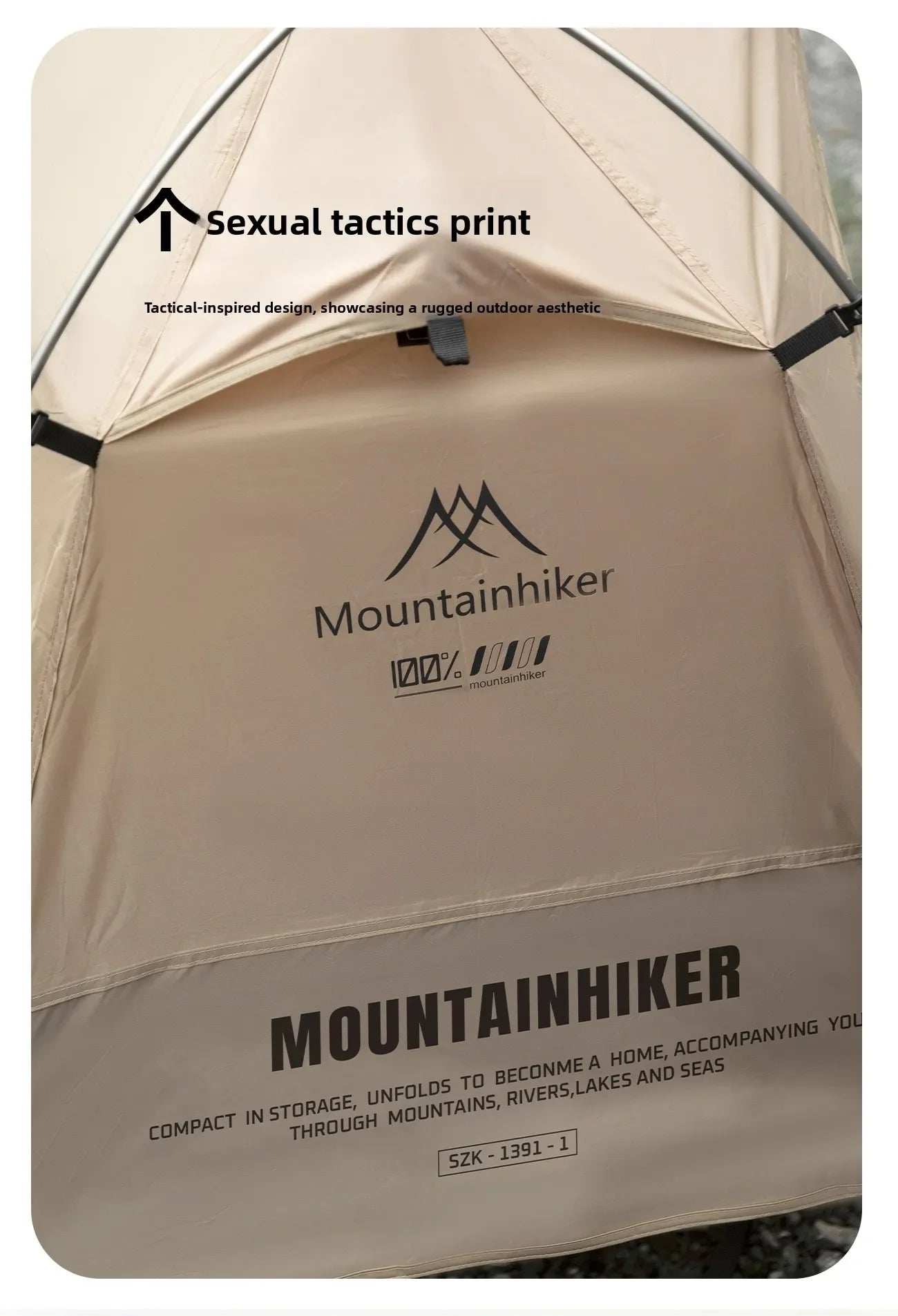 MOUNTAINHIKER Nwe Single Camp Bed Tent Outdoor Waterproof Rainproof Multi-purpose Leisure Camping Tent for Hiking And Travel