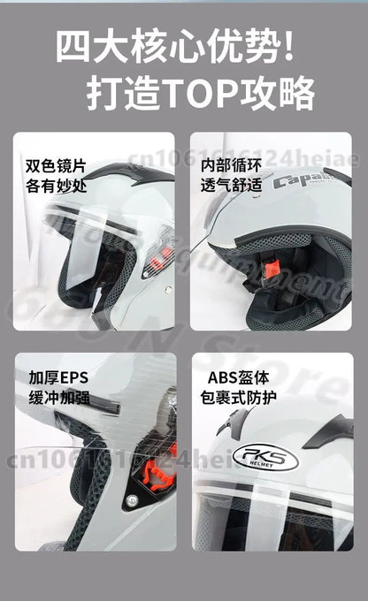5XL 6XL 7XL Big Size Unisex Motorcycle Helmet Big Head Circumference 60-76cm Riding Safety Helmet All Seasons Casco