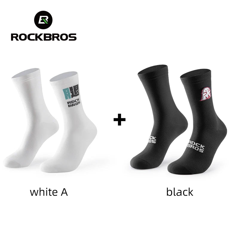 ROCKBROS Cycling Socks Breathable nylon Non-damp Socks Skin-friendly Bike Sport Socks Outdoor Moisture-absorbing Socks