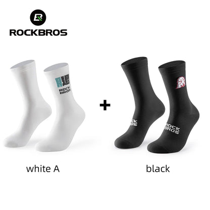 ROCKBROS Cycling Socks Breathable nylon Non-damp Socks Skin-friendly Bike Sport Socks Outdoor Moisture-absorbing Socks