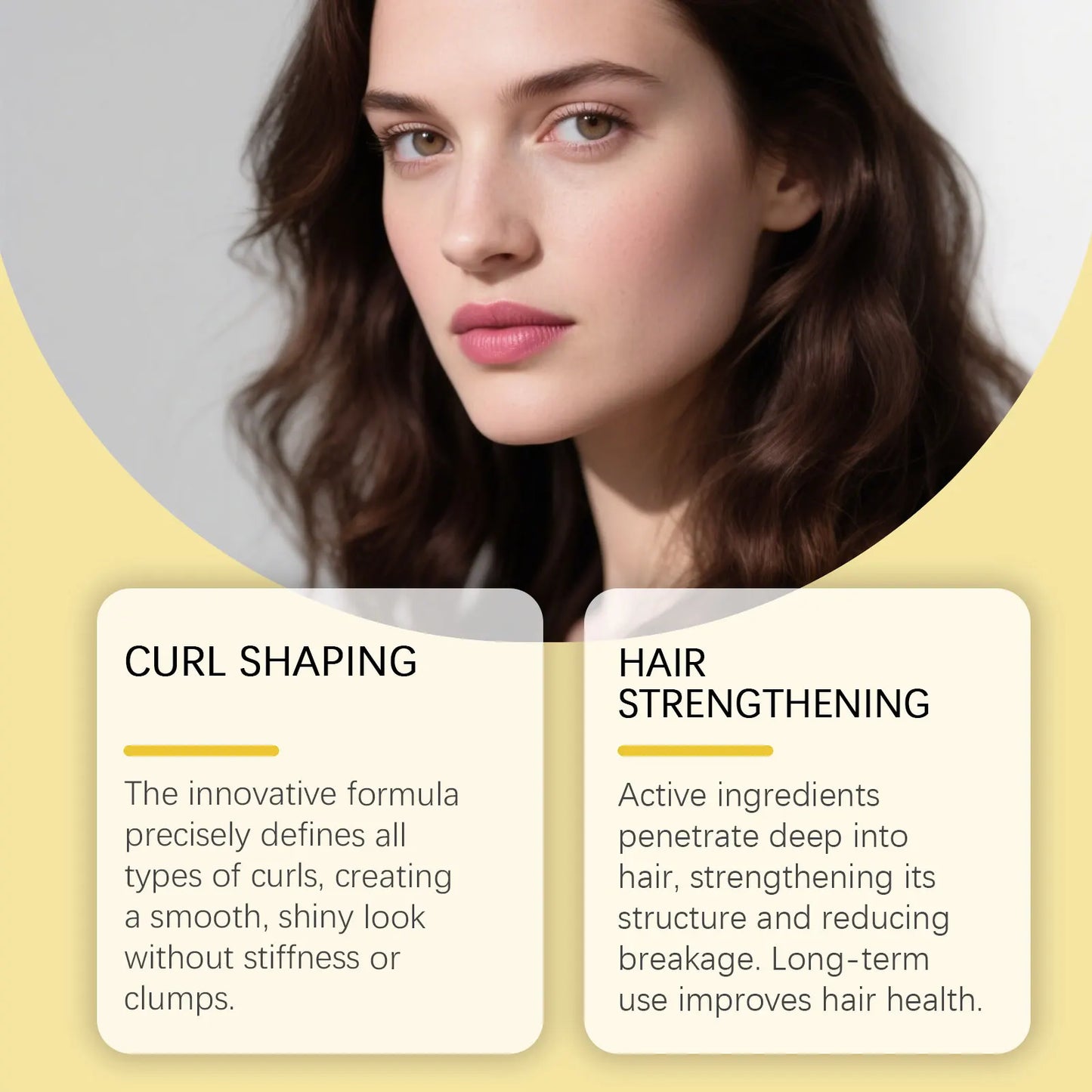 Leave-In Conditioner Cream with Plant Keratin & Argan Oil - Repairing & Frizz Control for Dry Damaged Curly Hair Shine Enhancer