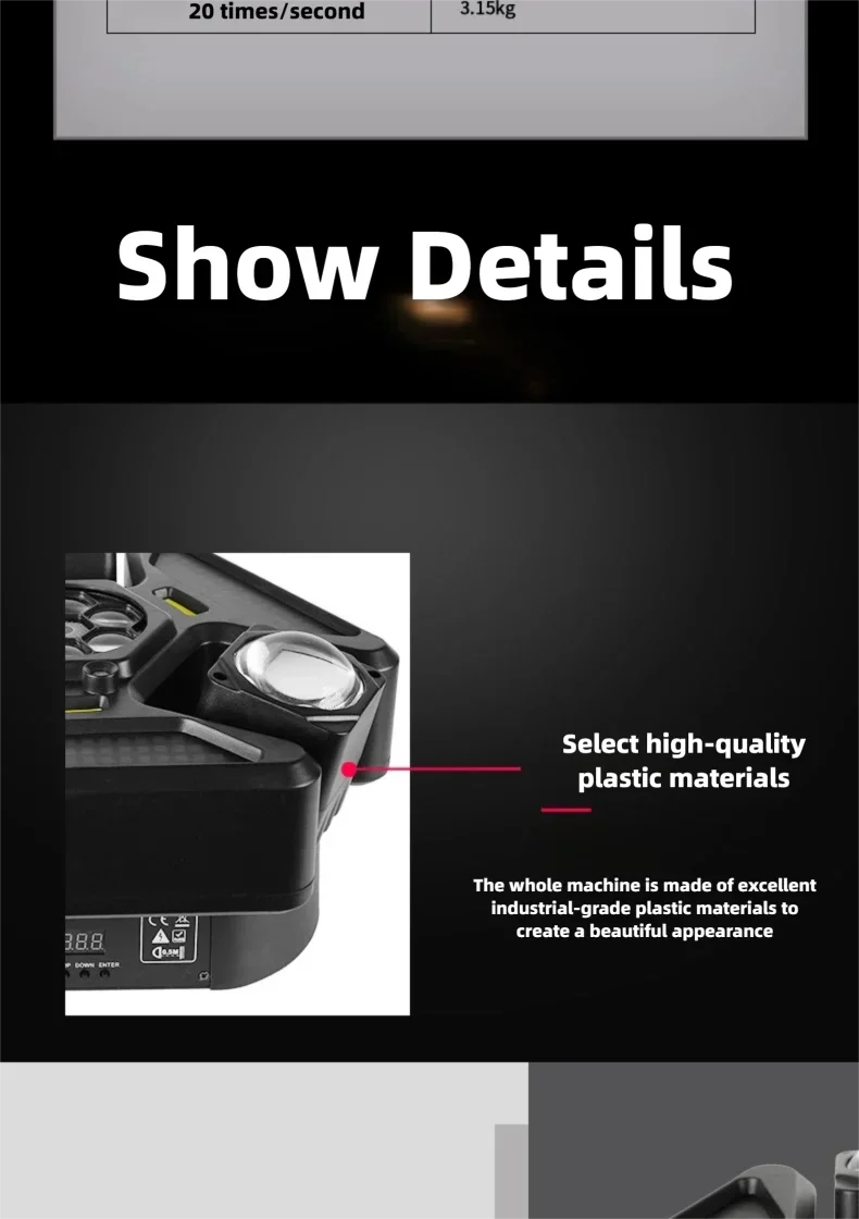150W Moving Head Disco Lights for Parties Beam Strobe Light DJ Equipment RG Laser DMX/Remote Control/Auto Stage Effect DJ Set