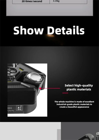 150W Moving Head Disco Lights for Parties Beam Strobe Light DJ Equipment RG Laser DMX/Remote Control/Auto Stage Effect DJ Set