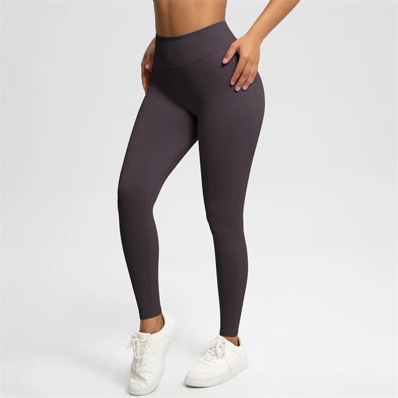 2026 Bum Shaping Leggings Women Seamless Sports Yoga Pants Low Ribbed Band Gym clothes Fitness Workout Scrunch Butt Tight