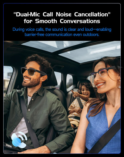 New 4K UHD Camera Glasses, ai glasses, 8MP Video, Music, Bluetooth Call, Translation, 3200W Picture,Business Style Smart Glasses