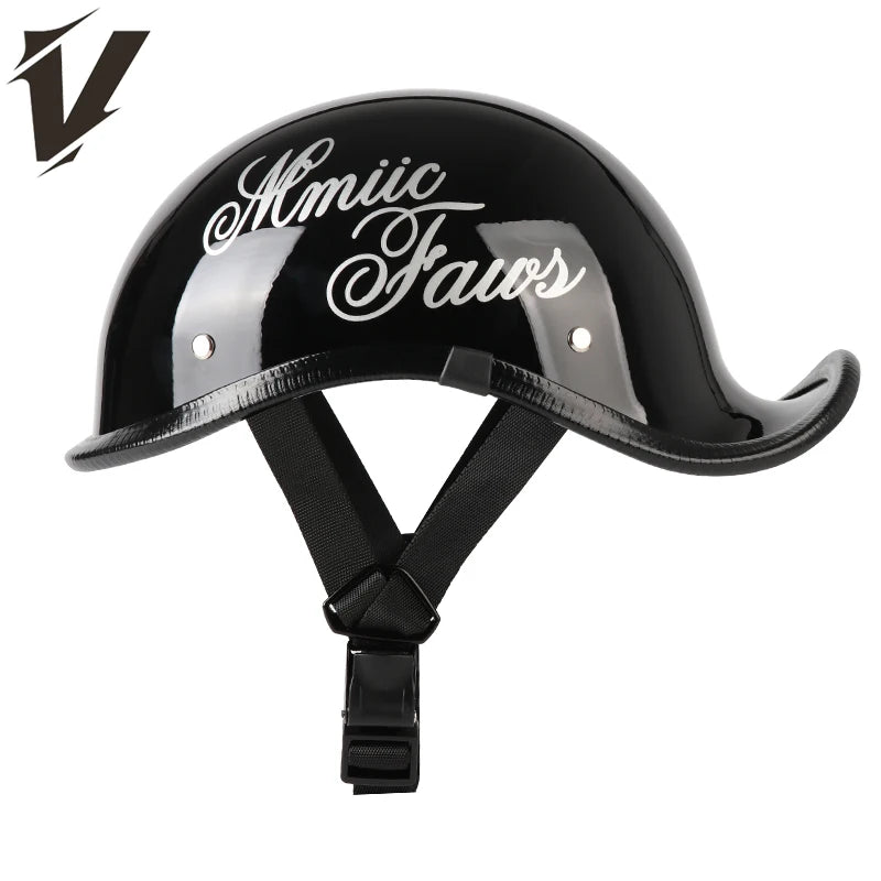 Retro motorcycle helmet personalized 3/4 half helmet motorcycle scooter safety helmet suitable for men and women