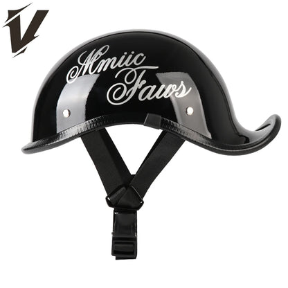 Retro motorcycle helmet personalized 3/4 half helmet motorcycle scooter safety helmet suitable for men and women