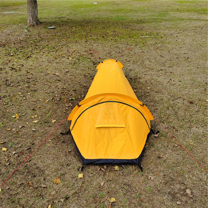 Portable Backpacking Tent Outdoor Camping Sleeping Bag Tent Beach Lightweight Single Person Sleeping Bag Tent with Storage Bag