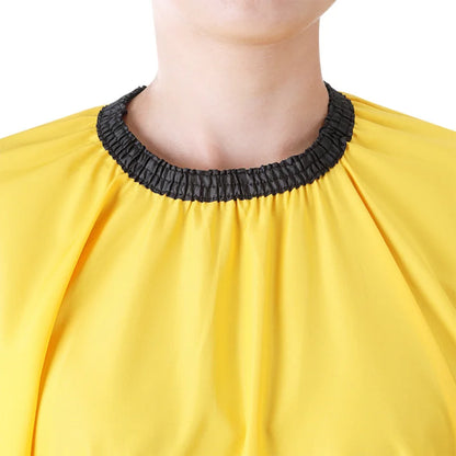 Professional Hairdressing Salon Nylon Cape with Closure Snap Barber Styling Cape Black Hair Cutting Accessories Customed Label
