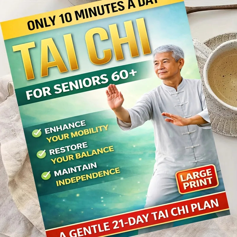 10-Minute Tai Chi Guidebook For Balance Training And Fall Prevention 21-Day Program