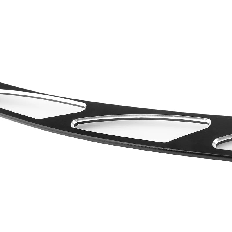 For Harley Electra Street Tri Glide 1996-2013 2014-UP Motorcycle Black Chrome Windshield Batwing Fairing CNC Trim Windscreen