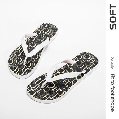 Flip Flops Men and Women Casual Shoes Luxury Brand Slippers Black White Shoes