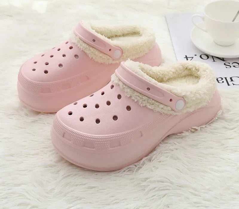 Cotton Fashion Clogs Slippers Women Hole Garden Shoes Water Shoes For Men Beach Sandals Soft Eva Bathroom Slides House Slides