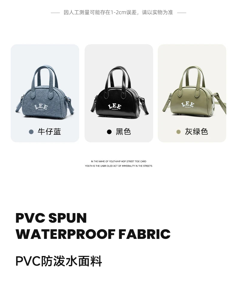 LEE Classics Vintage Design Women Small Leather Handbag Fashion Waterproof Outdoor Travel Daily Mini Crossbody Shoulder Bag