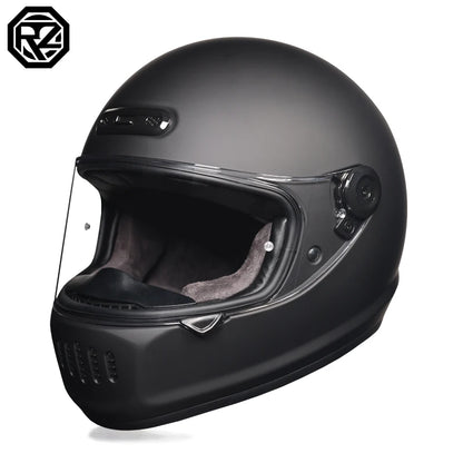 ORZ Classic Design Retro Full Face Motorcycle Helmet DOT Approved Adult Off Road Motorcycle Helmet Capacite Casco Moto