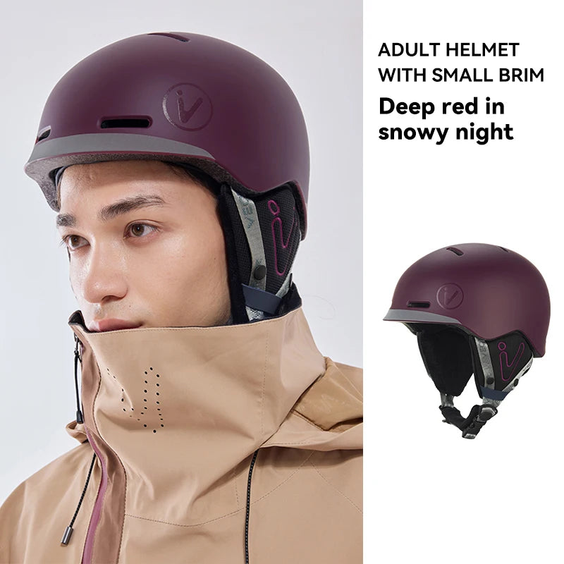 VECTOR Ski Helmet Safety Integrally-Molded Snowboard Helmet Motorcycle RemovableSkiing Snow Husband Men Women Child Kids