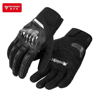 MOTOWOLF Motorcyclist Man Racing Sports Gloves Accessories Windproof Resistant All-Weather Motorcycle Gear Luvas for Men/Women