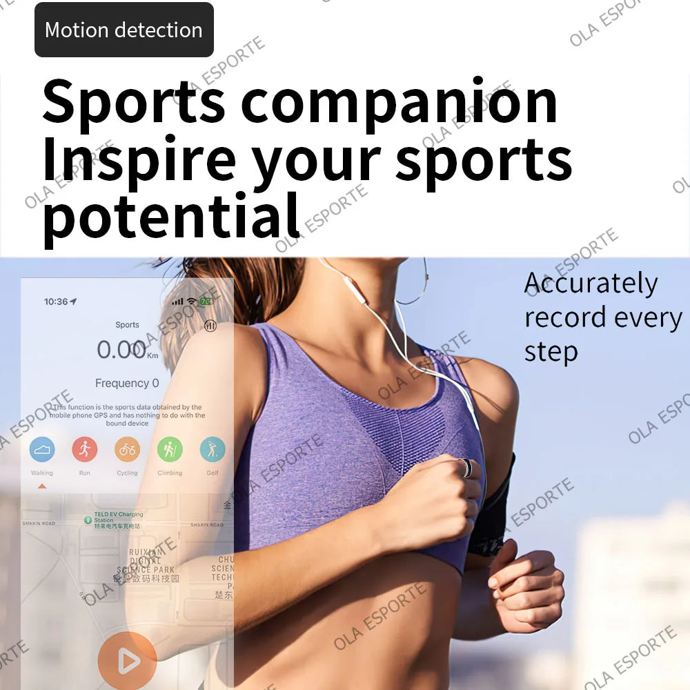 Call ID Reminder Smart Ring Heart Rate Blood Pressure Monitor Men Women Smartring 5ATM Waterproof Health Multi Sports Ring 2026