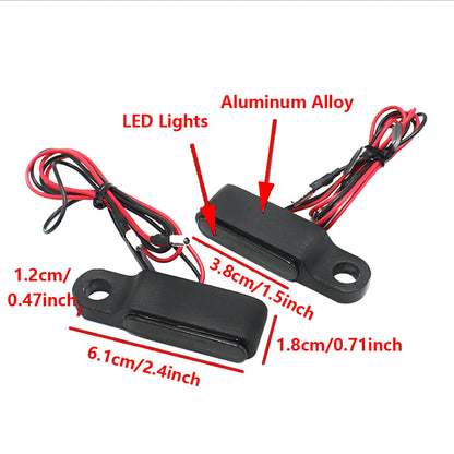 2Pcs Motorcycle Mini LED Turn Signal Running Lights Amber White Blinker Indicators Lamps For Harley Davidson Touring Accessories