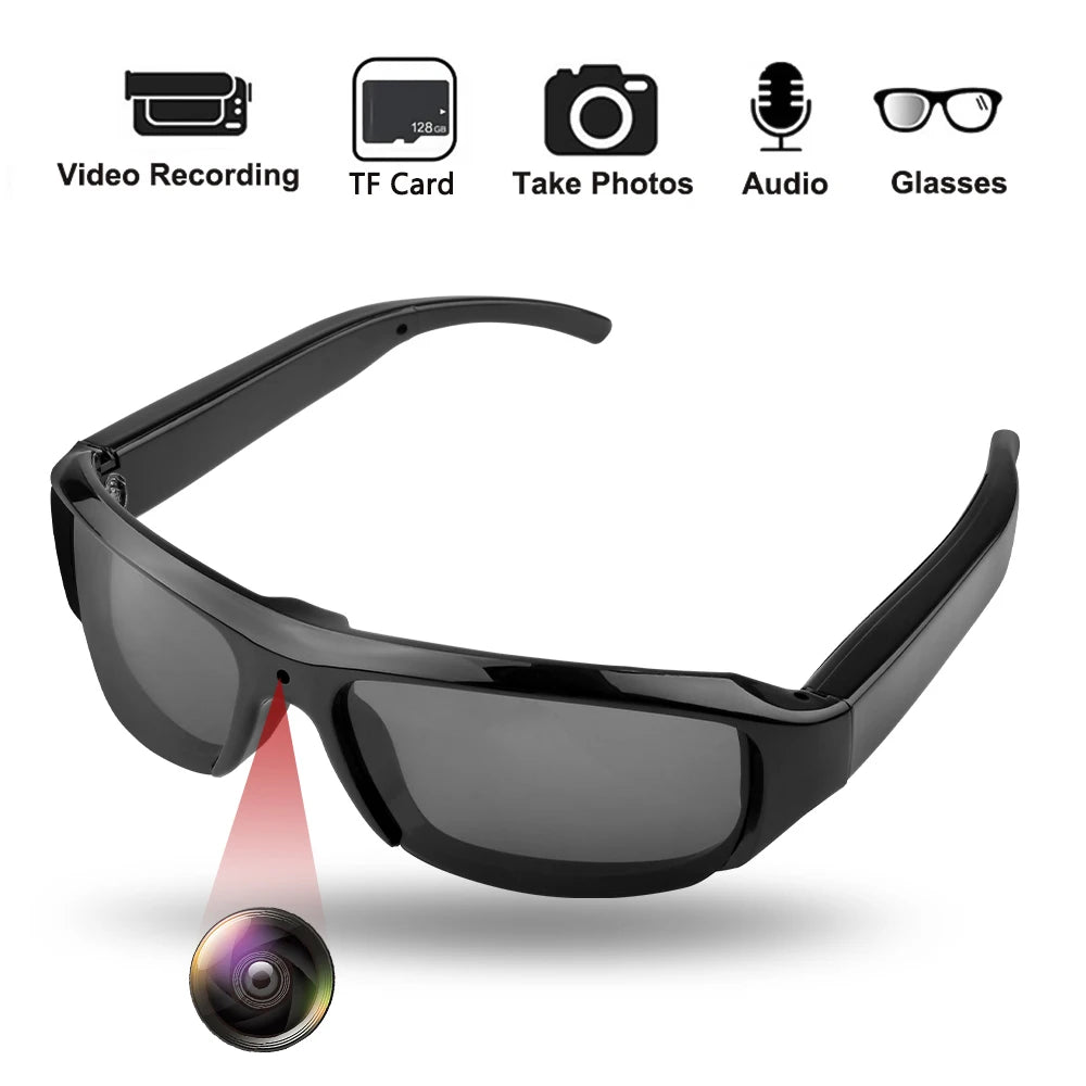 HD 1080P Mini Glasses Camera Video Recorder Wearable Sunglasses Camera Portable Outdoor Sports DV DVR Surveillance Camcorder