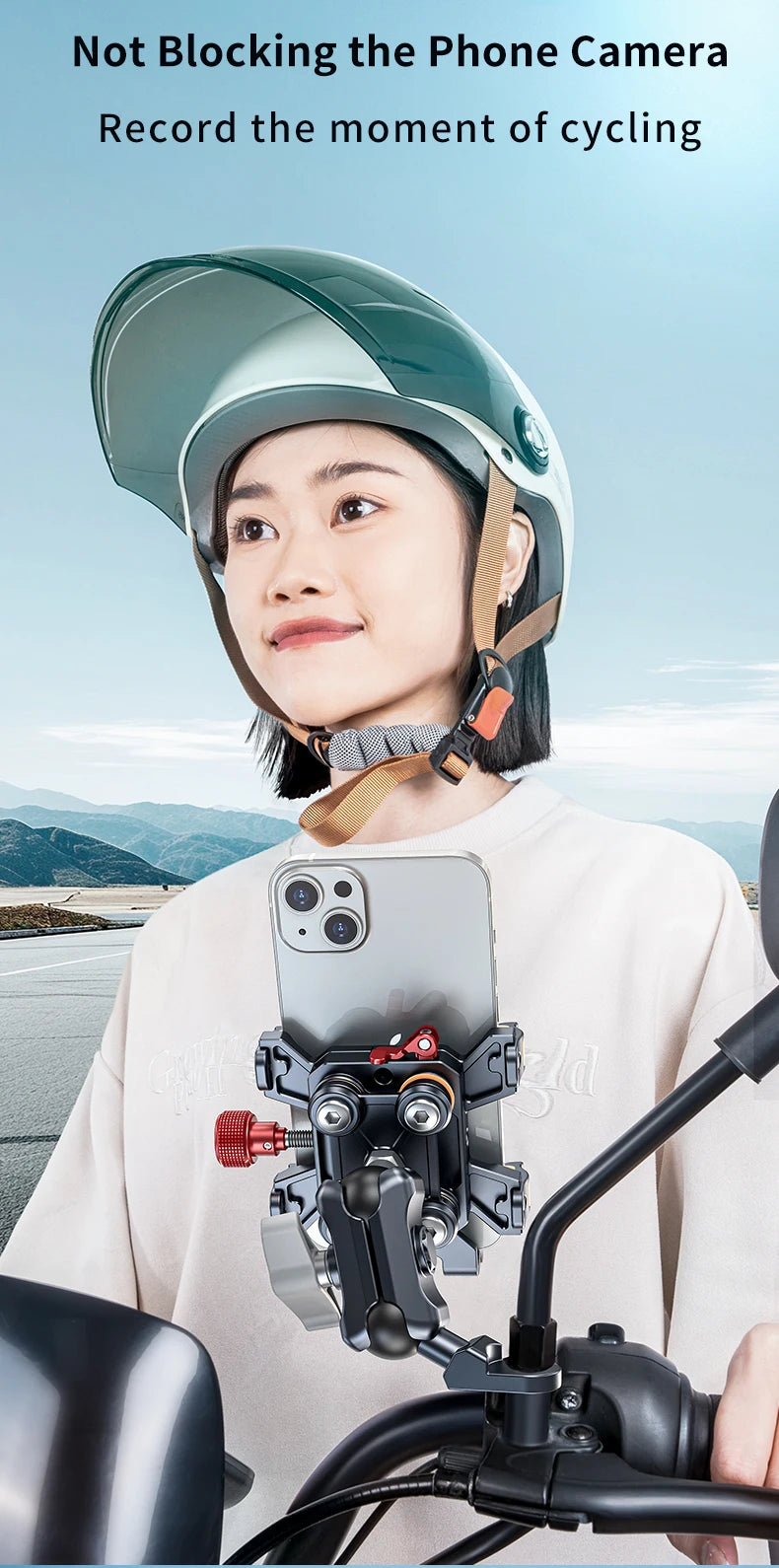 New Universal Motorcycle Phone Holder High-Quality Alloy Shock Absorption Motos Navigation Mount Motorcycle Accessories