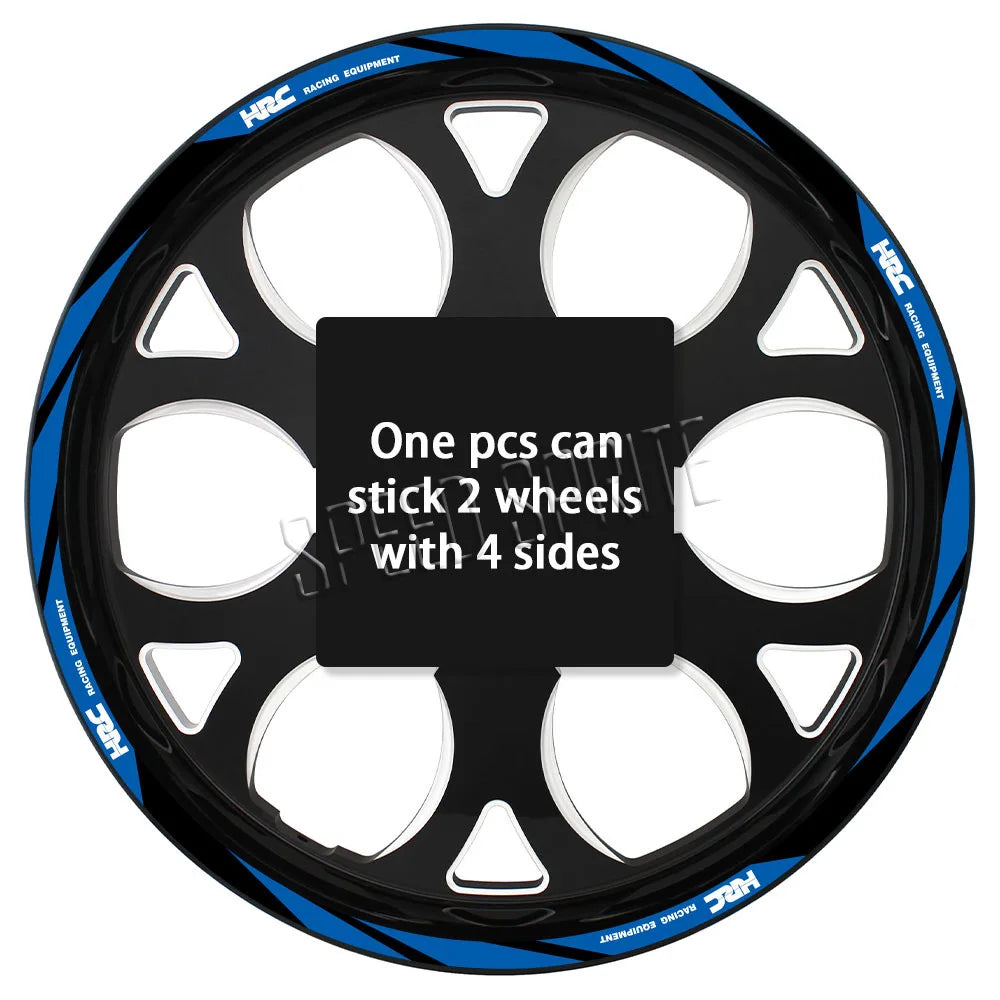 Reflective Wheel Sticker Rim Strips Tape Hub Decal Accessories For Honda HRC CBR650R cbr 600 rr CBR 600 F4 f4i  CBR1000RR 250r