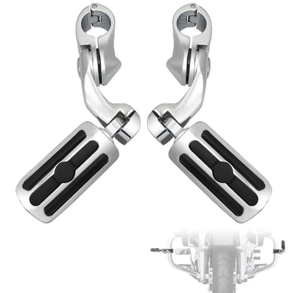 1.25" Highway Pegs Adjustable Footpeg Short for Harley Touring Road King Road Glide Electra Glide Street Glide Sportster Softail