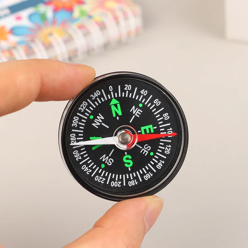 35/40MM Handheld Compass ABS Camping Pocket Compass Portable  Climbing Riding Children Gift Outdoor Survival Gear B.H