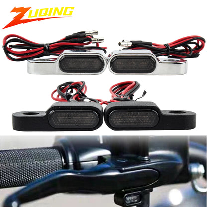 Motorcycle Signal Light LED Turn Signal Lamp Mini LED Indicator Light 8mm 12V For Harley Cafe Racer Honda Yamaha Kawasaki