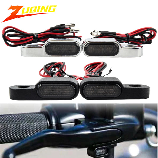Motorcycle Signal Light LED Turn Signal Lamp Mini LED Indicator Light 8mm 12V For Harley Cafe Racer Honda Yamaha Kawasaki