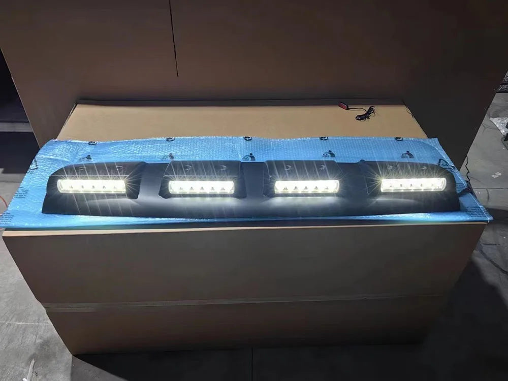 Pickup Roof LED Bar Fit For Ford Ranger T9 Wildtrack Xlt Sport Xl Xls 2022 2023 2024 Car Exterior Roof Top Light Roof Spoiler ﻿