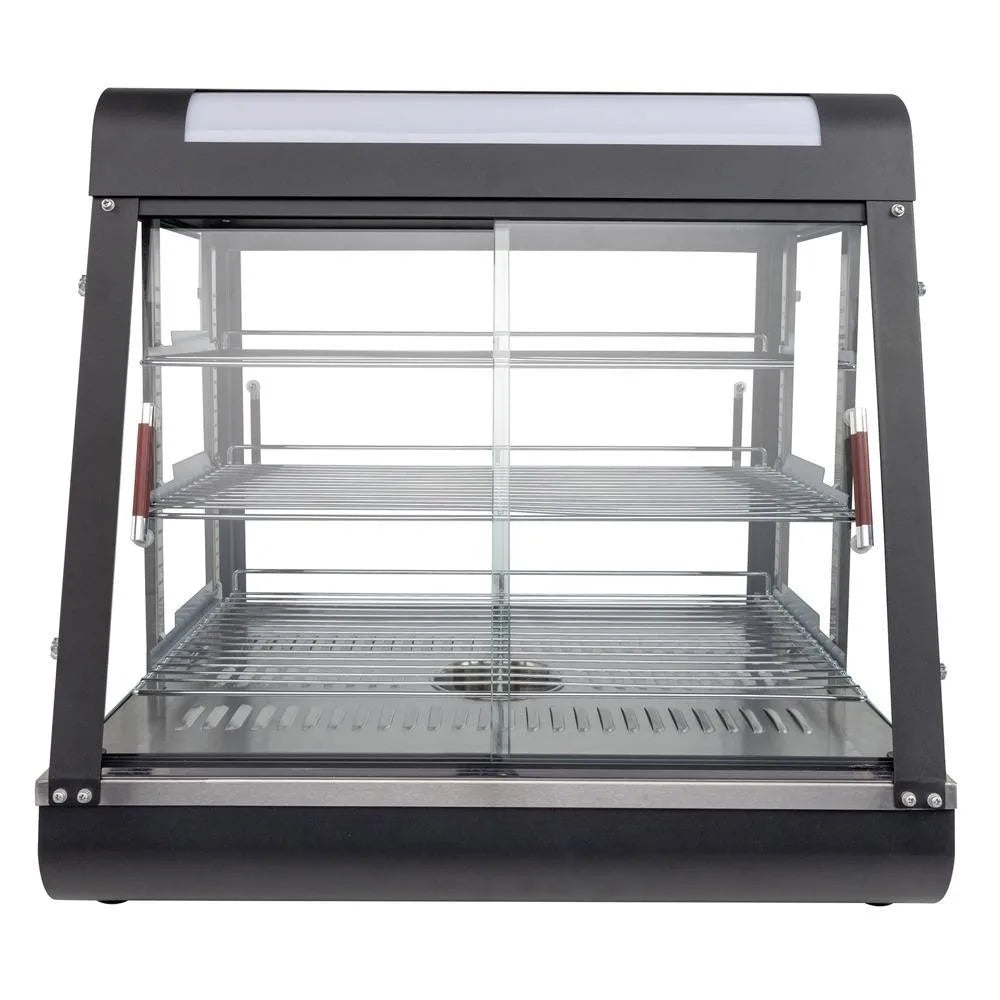3 Tiers Electric Commercial Food Warmer Display Pizza Heated ShowCase 25W Bulb