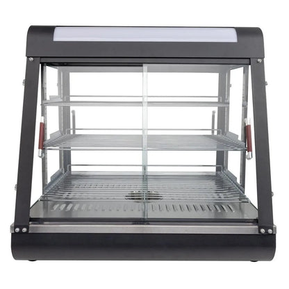 3 Tiers Electric Commercial Food Warmer Display Pizza Heated ShowCase 25W Bulb