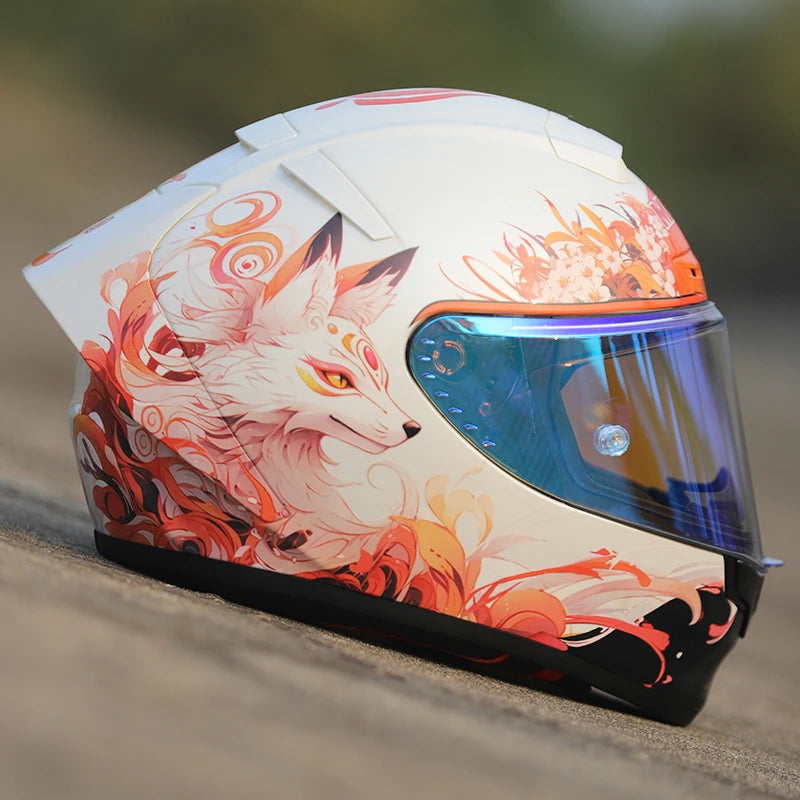 MKAN Full Face Motorcycle helmet Gumiho  helmet Riding Motocross Racing Motobike Helmet