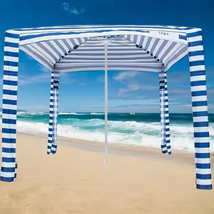 2 meters outdoor oversized folding square umbrella camping tent portable seaside parasol beach umbrella