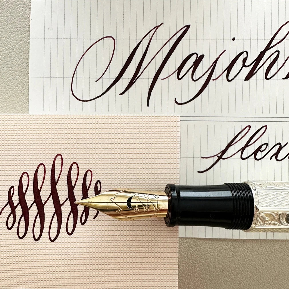 New MAJOHN P139 P138 P136 Classic Flex Nib Fountain Pen  Flexes Nib Pen Softness Flexare Business Modification Writing Pen ES ER