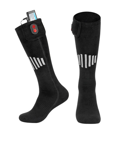 65℃ Heated Socks Winter Warm Heating Socks With Battery Case Snowmobile Electric Heated Skiing Sock Controllable Buttons outdoor