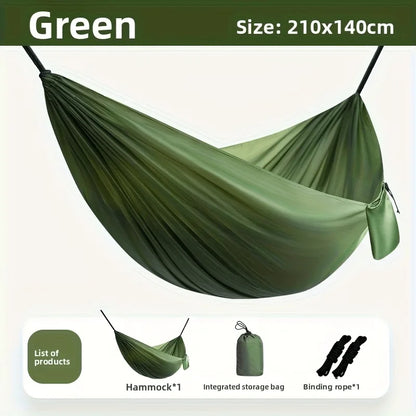 Camping Hammock Portable Lightweight Hammock with Storage Bag & Ropes for Backpacking Hiking Travel Outdoor Camping Gear