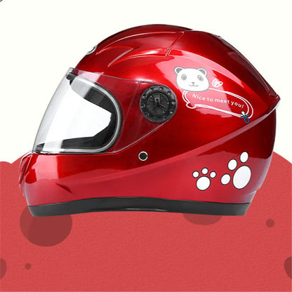 Children's helmets, child safety helmets electric vehicle helmets autumn winter boy and girls warm cartoon  helmets casco moto