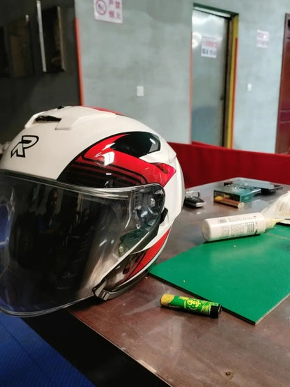 RSV DOT Motorcycle Helmet Double Visor 3/4 Half Helmets Scooter Casco Moto for Men Women Capacete Motorcycle Street Bike Gear
