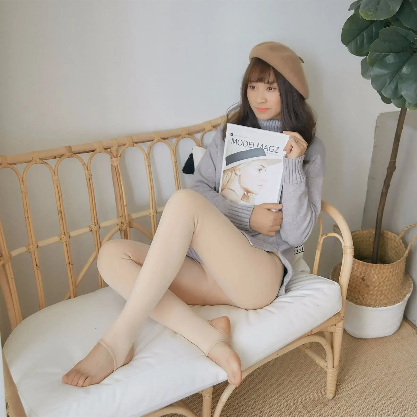 Thicken Thermal Tights Leggings Women Winter Fleece Velvet Thermo Stockings High Waist Elastic Slim Sexy