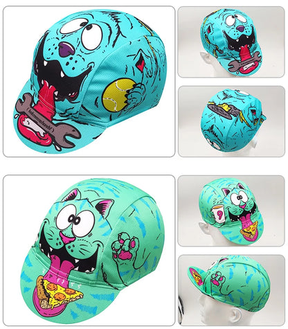 New Retro Cartoon Series Cycling Caps Unisex Size Outdoor Bicycle Sports Hats 6 Styles To Choose From