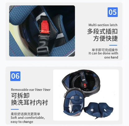 Motorcycle Helmet Full Face Racing Motorbike Helmet with Double Sun Visor Women Man Flip Up Moto Helmets Capacete De Moto