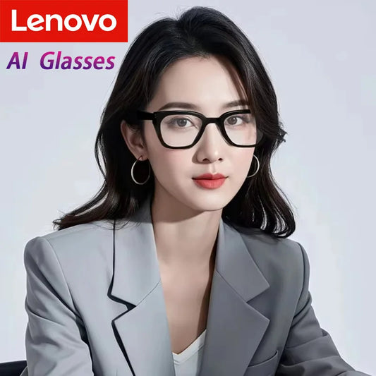 Lenovo 8K AI HD Shooting Smart Glasses Multifunctional Camera Bluetooth Call Music VoicePlayer Translate Photochromic HD Glasses
