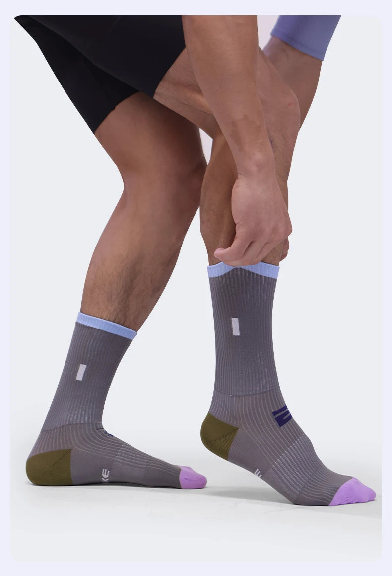 INBIKE Professional MTB Cycling Socks for Men Compression Bicycle Riding Socks Bike Stockings Man Soccer Sports Running Socks