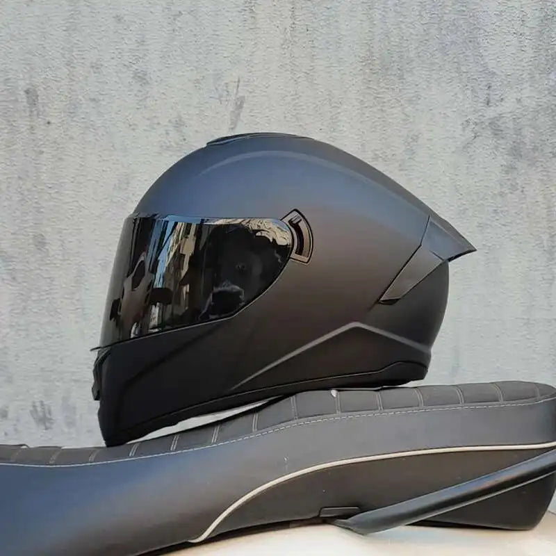Motorcycle Helmet  four seasons LVS  Professional racing dual lens safety helmet motorcycle full face protector, approved by DOT