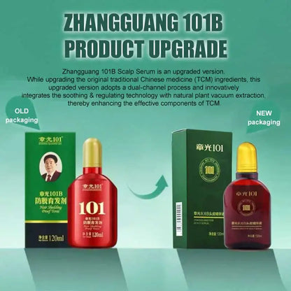 Hair Tonic Zhangguang 101B Scalp Serum 101M 120ML powerful Chinese medicine therapy Hair Treatment Essence 100% original